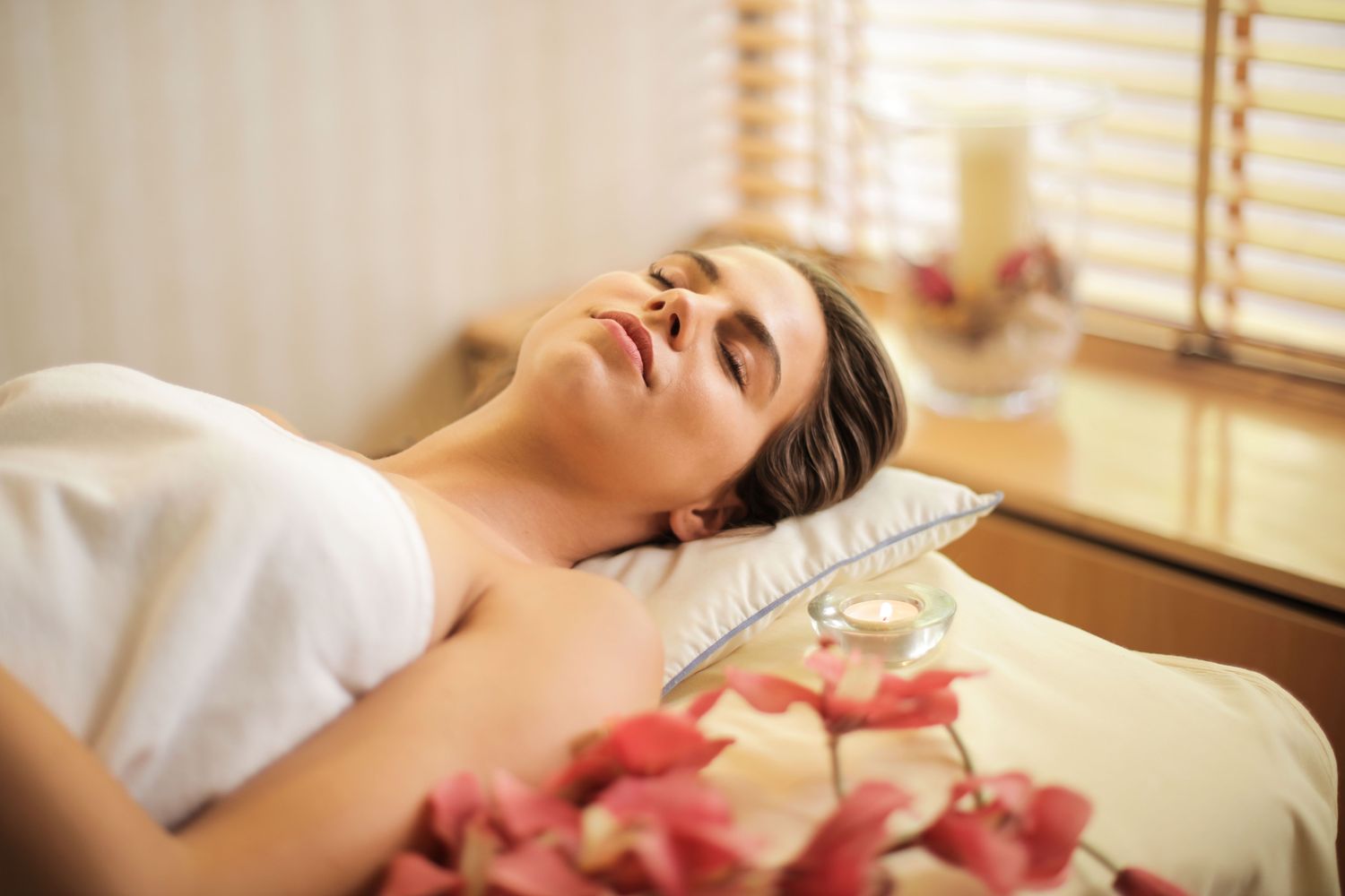 Momento di relax durante il Massaggio Premium